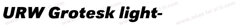 URW Grotesk light字体转换